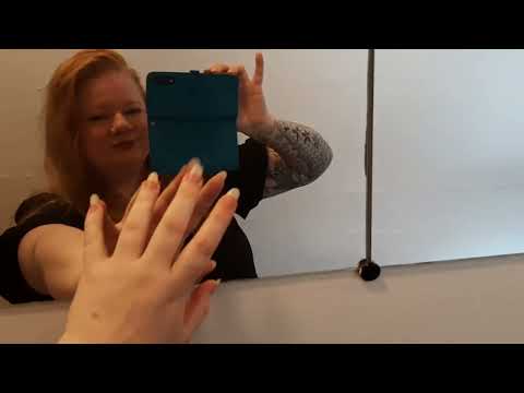 ASMR in front of a mirror 🪞| tapping, phonecase scratching (no talking)