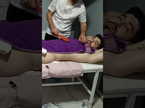 LEGENDARY RELAXING CHEST, ARM AND ABDOMINAL TURKISH MASSAGE #satisfying #relaxing #asmr #shorts