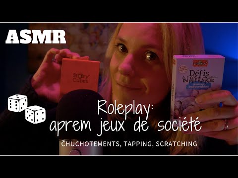 ASMR FR 🎲 Roleplay aprem jeux de société (chuchotements et multi-déclencheurs)