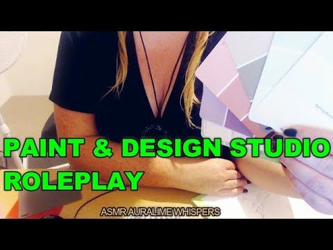 ASMR | PAINT & DESIGN STUDIO ROLEPLAY - SOFT SPOKEN (DECSRIPTION)