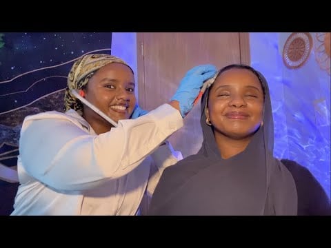 ASMR Medical Exam and Sensory Tests On SIster
