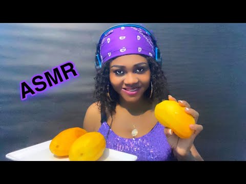 ASMR | EATING JUICY MANGO 🥭 pt 2 [ mouth sounds]