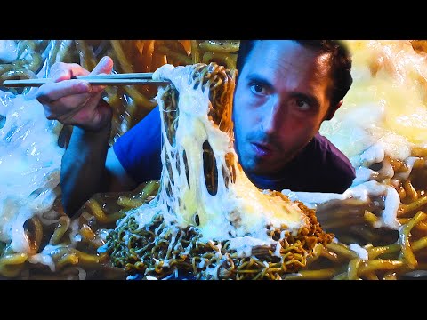 ASMR CHEESY BLACK BEAN NOODLE * JAJANGMYEON * | ASMR MUKBANG NO TALKING | NOMNOMSAMMIEBOY