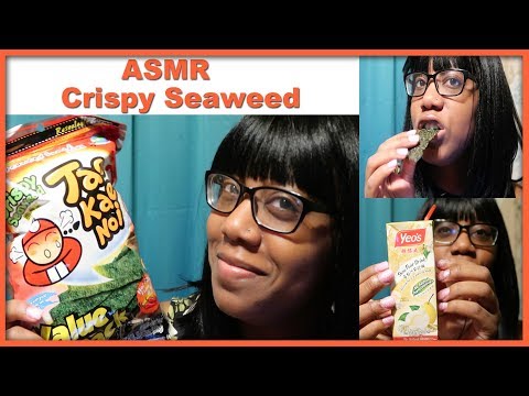 ASMR | EATING CRISPY SEAWEED | ⚠️ INTENSE CRUNCH SOUNDS ⚠️ | DRINKING SNOW PEAR JUICE