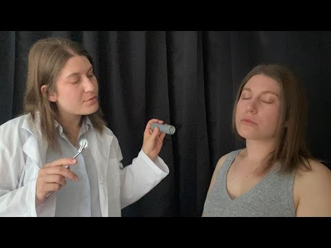 [ASMR] Medical Exam on My TWIN | Soft spoken, Realistic