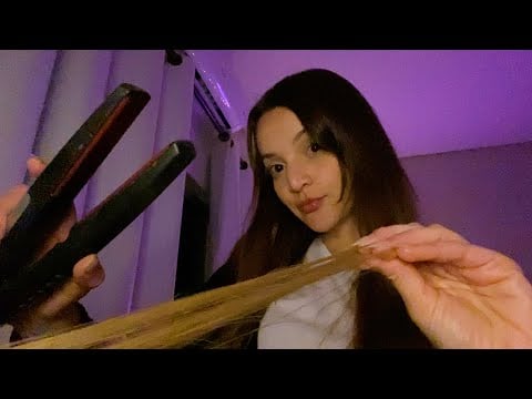 ASMR | PRANCHANDO SEU CABELO ATE VOCÊ DORMIR