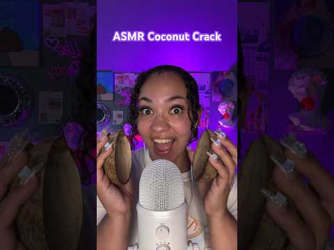 🥥🌴 #asmr #tingly #coconutcrack #relax #asmrsounds