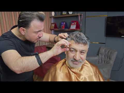 ASMR FOR YOUR SMILE.ASMR RELAXING HAIR CUT FROM MY BARBER FRIEND. INCREDIBLY RELAXING MASSAGE SOUND.