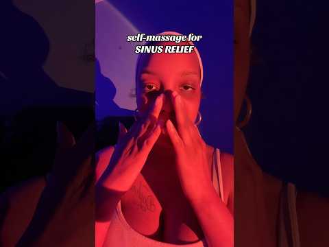 self-massage for SINUS RELIEF! learned this technique from Dr Mendell on here! it helps A TON #asmr