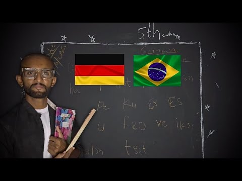 ASMR But I’m Teacher | German 🇩🇪 & Brazil 🇧🇷 Alphabet 
