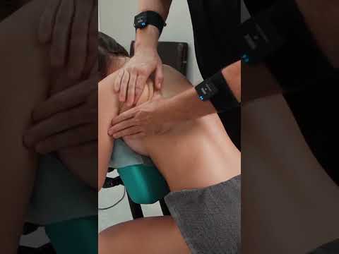 ASMR relaxing back massage on massage chair for Anna #shots