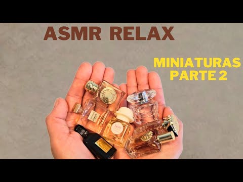 ASMR para DORMIR, MINIATURAS DE PERFUMES  🔴 RELAX TOTAL