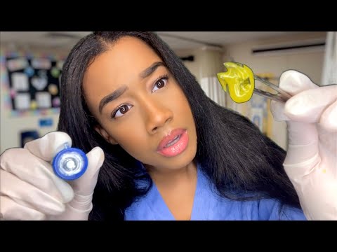 ASMR Getting Something Out Of Your Ear P2 👂🤏🏽 ASMR School Nurse Role-play