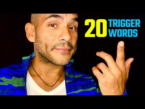 20 ASMR TRIGGER WORDS (inaudible whispers, mouth sounds, & hand movements)