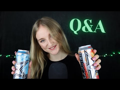 [ASMR] Eure FRAGEN - Meine ANTWORTEN + Rockstar Energy Tasting ⭐️