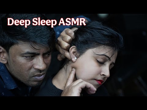 Deep Sleep ASMR: Forehead Tapping, Ear Massage, & Gentle Whispers For Female | Scratching & Tapping