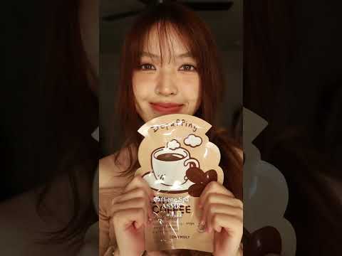 1 minute coffee spa ☕🤎 #asmr #asmrskincare #asmrspa