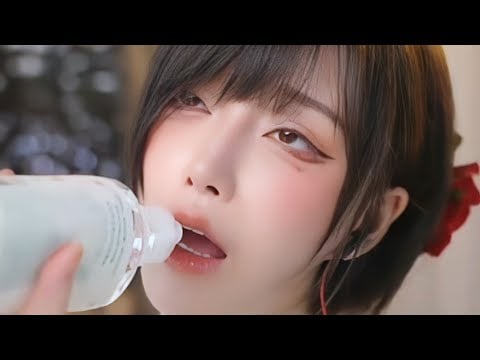 ASMR｜ 红色后妈裙 口腔音 水声🧡❤️