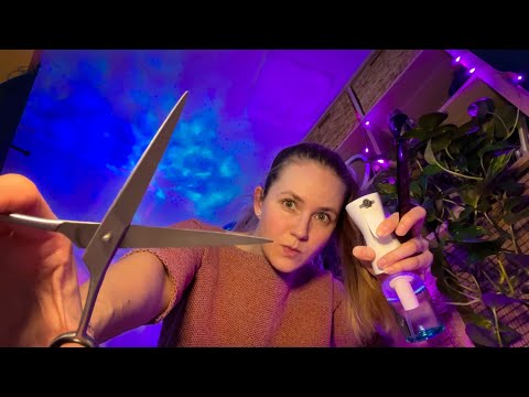 AGGRESSIVE Fast HAIRCUT & Quick Scalp Check (asmr)