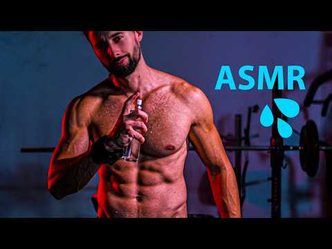 Dripping Wet Abs & Pecs 💦 Water Spray Triggers Shirtless ASMR