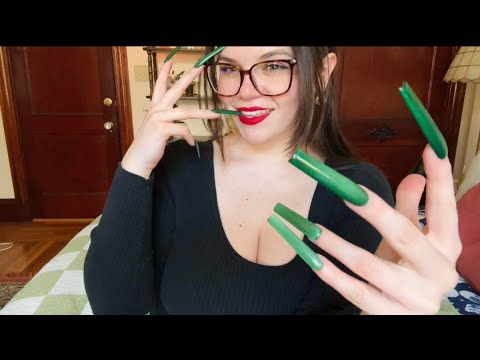 Fast & Aggressive ASMR Triggers with XXL Nails! 💅 tapping, skin tracing, mouth sounds and more!