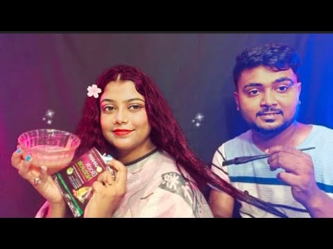 ASMR | Hairdresser Doing My Haircut And Red Hair colour | 😱💇