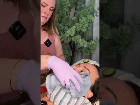 ASMR Facial 💚 #asmr #asmrfacial #asmrskincare #asmrpersonalcare