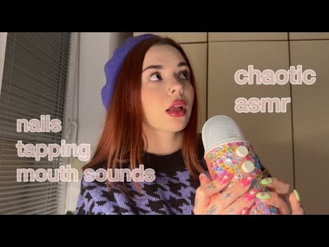 asmr lol (chaotic sounds, mouth sounds, talking, tapping)