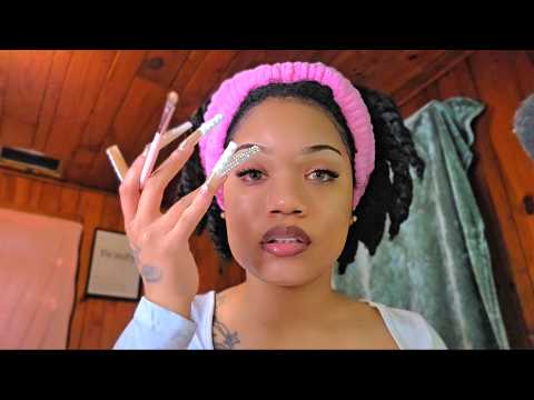 ASMR Your Big Sister teaches you How to do your Makeup 💄 ( relaxing soft spoken )