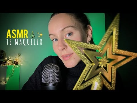 ASMR RELAJANTE✨Te Maquillo con Objetos Navideños ✨