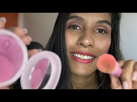 ASMR MAQUIANDO VOCÊ ( mic fifene) #asmr #asmrmakeup