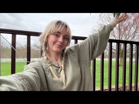 ASMR In My Parents Backyard | Beautiful Spring Day Energy 🌷🌳🕊️