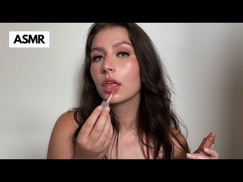 ASMR | 100 Layers of Lipgloss (Counting + Mouth Sounds + Lipgloss Pumping)
