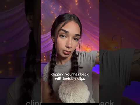 let’s get your hair out of your face bestie 💗 #asmr #asmrpersonalattention #asmrhair #fyp