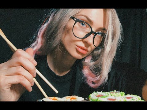 🍣 Мукбанг| 롤 | АСМР РОЛЛЫ  | ASMR eating | SUSHI mukbang 🍣