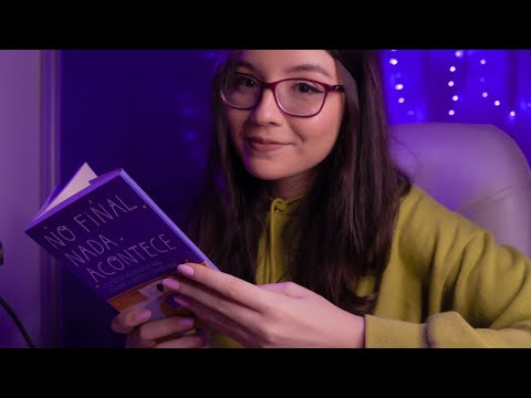 ASMR | acalme sua mente, eu sei que você está cansado :) leitura, voz suave e chuva