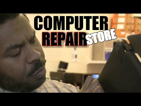 ASMR Computer Repair STORE Roleplay | Keyboard Typing | Ambience