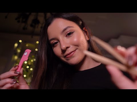 ASMR pov: fazendo sua sobrancelha (roleplay para dormir)