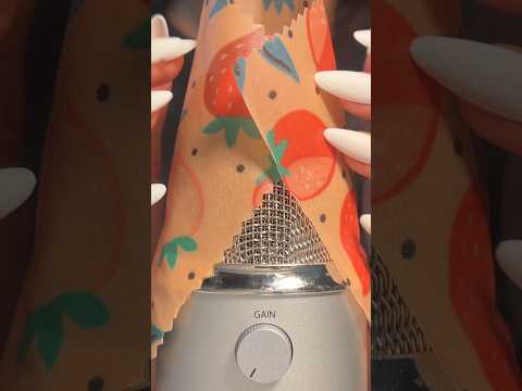 Bees Wax Wrap On Microphone #asmr #beeswax #shorts