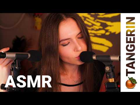 ASMR Soft Mouth Sounds, Eye Contact & Clothes Scratching | Tangerin