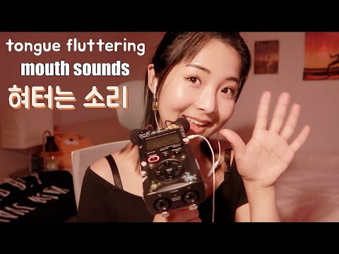 [한국어 Korean ASMR] 혀터는 소리 +입👄소리 Tongue fluttering mouth sounds