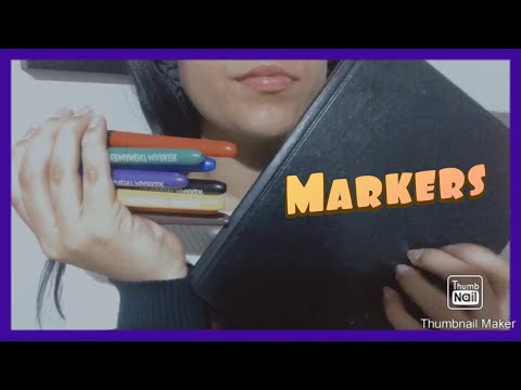 ASMR || Drawing with markers