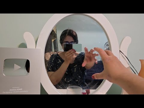 ASMR Mirror Tapping Mirror Tapping & phone camera tapping in Front of mirror ASMR Mirror Tapping 