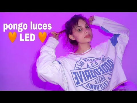 Pongo luces LED en mi cuarto 😱😍 ~•~ jaz. P