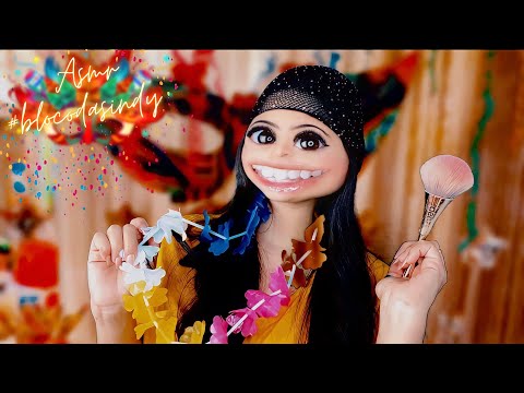 ASMR:AMIGA FEIA FAZ SUA MAQUIAGEM DE CARNAVAL!