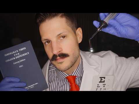 A Wonderfully Detailed ASMR Eye Exam for Slow-Wave Sleep (Whispered Optometrist Roleplay)
