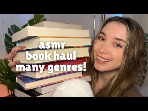 ASMR Cozy Book Haul (Close Whispers, Book Triggers)