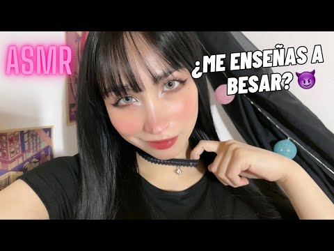 ASMR| Le Enseñas a Besar a tu Amiga Gótica 💋 (Roleplay)