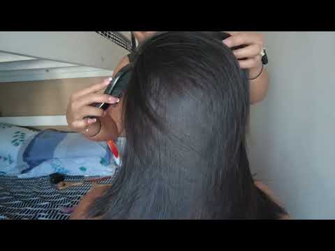 ASMR Real Person Head and Shoulders Massage 💆‍♀️ Scalp Scratching 💆‍♀️ Hair Brushing - Hair Play 