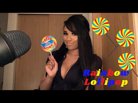 Rainbow 🍭LOLLIPOP🍭 -Mouth Sounds😋 👅(no talking)|MickAsmr